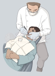 dentist and patient position